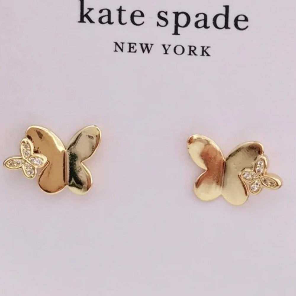 New Kate Spade in a flutter studs - Picture 8 of 10